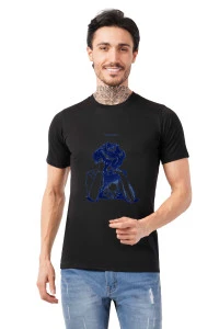 Men's Cotton Lycra Graphic T-Shirt Round Neck Regular Size