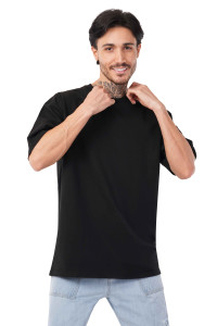 Men's Cotton Terry Oversize Round Neck T-Shirt
